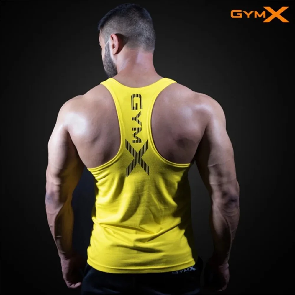 2023 Men Bodybuilding Tight Tank Tops Summer Jogger Workout Sleeveless shirt Man Sling Vest Male Gyms Fitness Brand Clothing