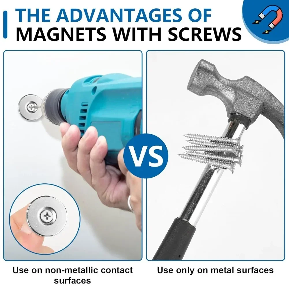 5-50 Pcs Strong Neodymium Magnets Disc NdFeB Powerful Rare Earth Magnetic Permanent Neodymium Magnet Fridge DIY Magnets for Tool