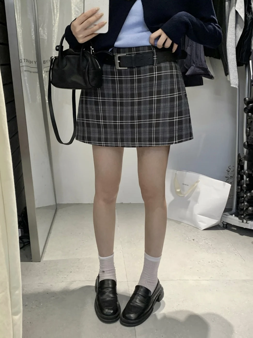 

Юбка женская Zurich Sunset Hellokay в стиле ретро, в клетку, с завышенной талией, приталенная, А-силуэт, осенняя, непрозрачная, короткая, из дышащего хлопка