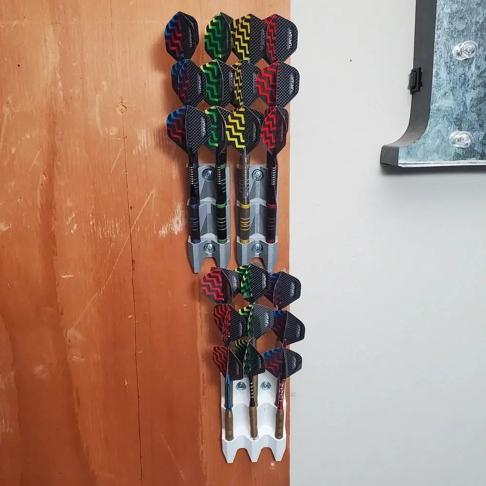 Organizador de Dardos Minimalista para Montar en la Pared, PLA, 9 Dardos, Soporte para Dardos, Impreso en 3D, Soporte Resistente para Dardos, Regalo para Jugadores