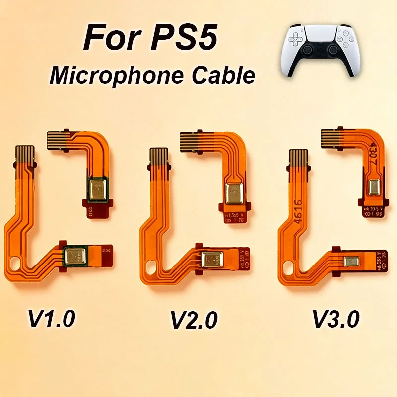 

1 Set Microphone Flex Cable Replacement For PS5 BDM-010 020 030 Handle Inner Mic Ribbon Cable For PS5 V1 V2 V3 Controller