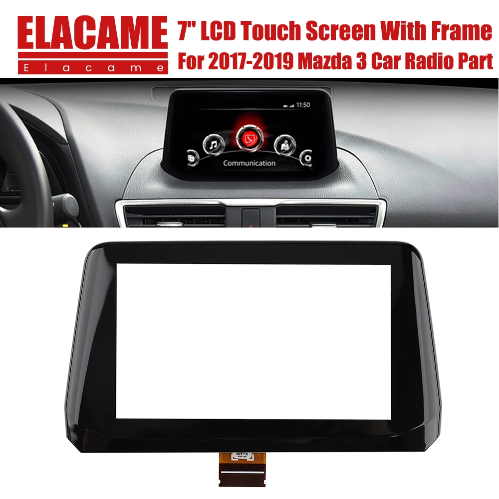 B61A611J0 7inch Touch Screen for Mazda 3 Sport 2017-2018 Car Navigation Display Touch Screen Digitizer B61A-61-1J0A