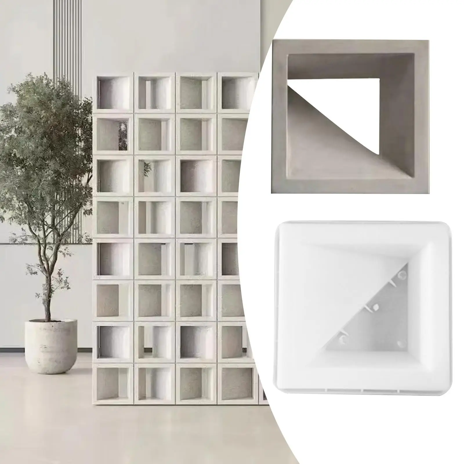 Decorative Stepping Stone Brick Maker Template Concrete Mold PP Material Pathway Tool for Indoor Outdoor Use
