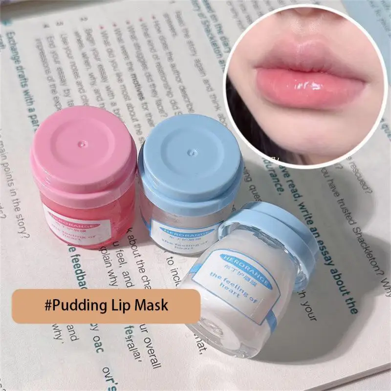 Lip Repair Bottled Make-up Front Lipstick Lasting Nourish Silicone Brush Head Night Repair Beauty And Health Pudding Lip Film 8g