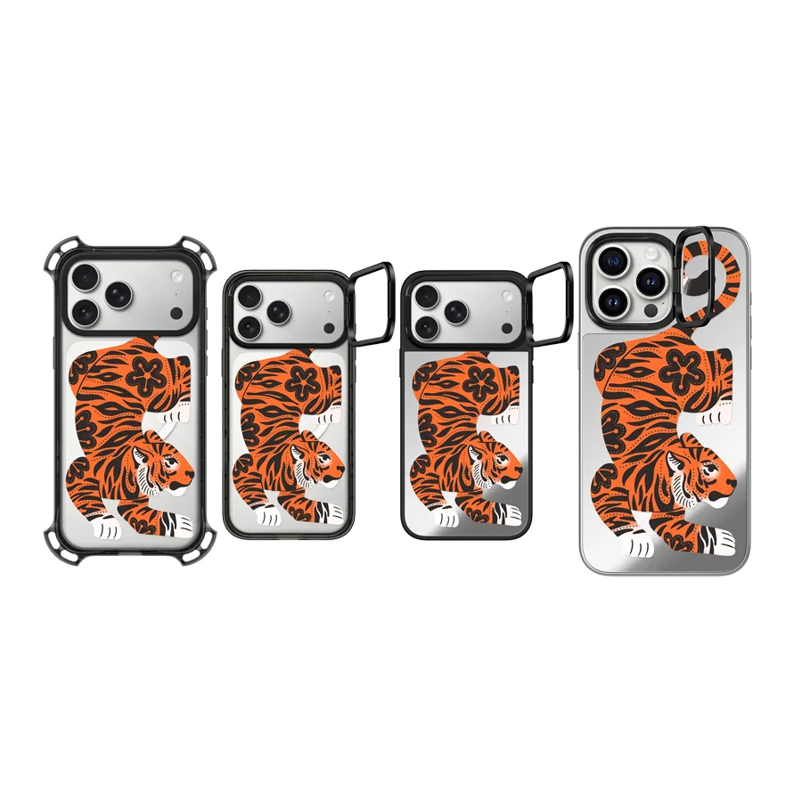 Tiger Matte / Impact / Compact / Bounce / Stand Magnetic Phone Case Cover for IPhone 13 14 15 16 17 Pro Max Case for IPhone 17