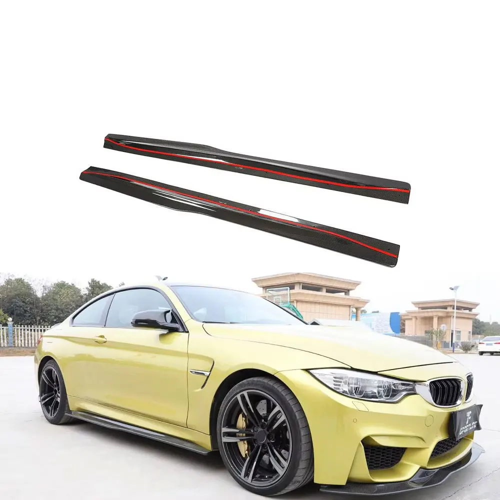 

Полностью углеродное волокно M3 M4, удлинитель боковых юбок для BMW F80 M3 Sedan F82 F83 M4 Coupe 2012-2017