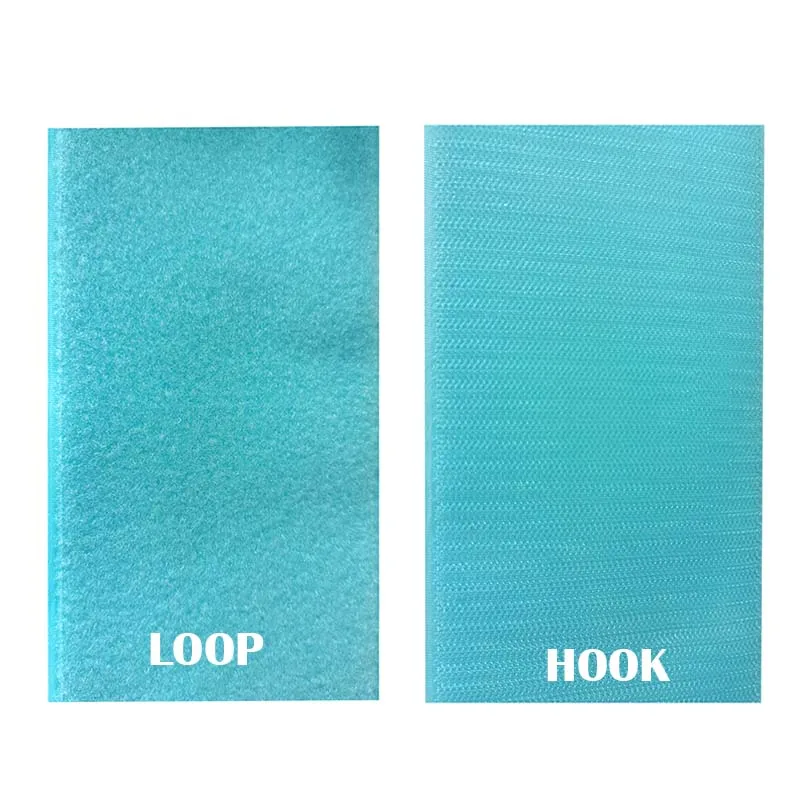 10CM Width Azure Sky Blue Nylon Fastener Tape No Adhesive Sewing accessories Loop Hook Sticker Strip Clothing Stick Tape Strap