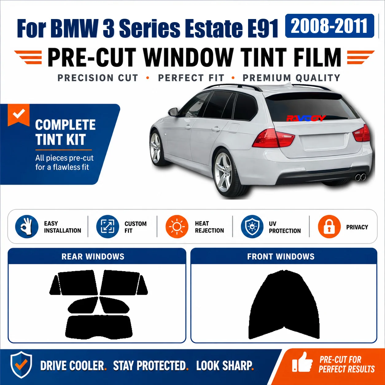 for-bmw-3-series-estate-e91-2008-2011-privacy-tint-film-pro-grade-front-window-rear-window-vehicle-sun-shade