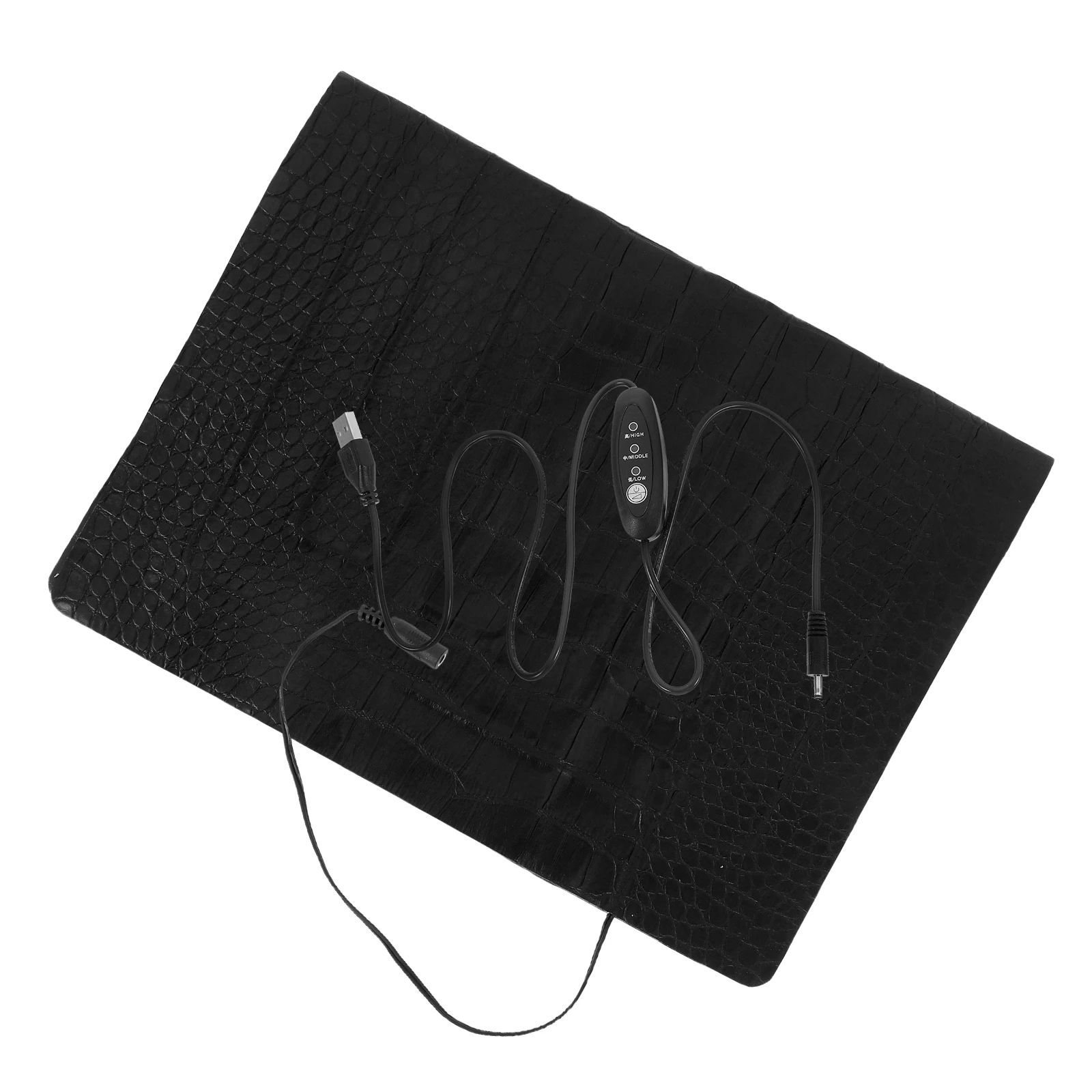 

USB 3 Level Switch Carbon Fiber Pet Heating Pad Adjustable Temperature Waterproof Portable Warming Mat for Cats Dogs Reptiles