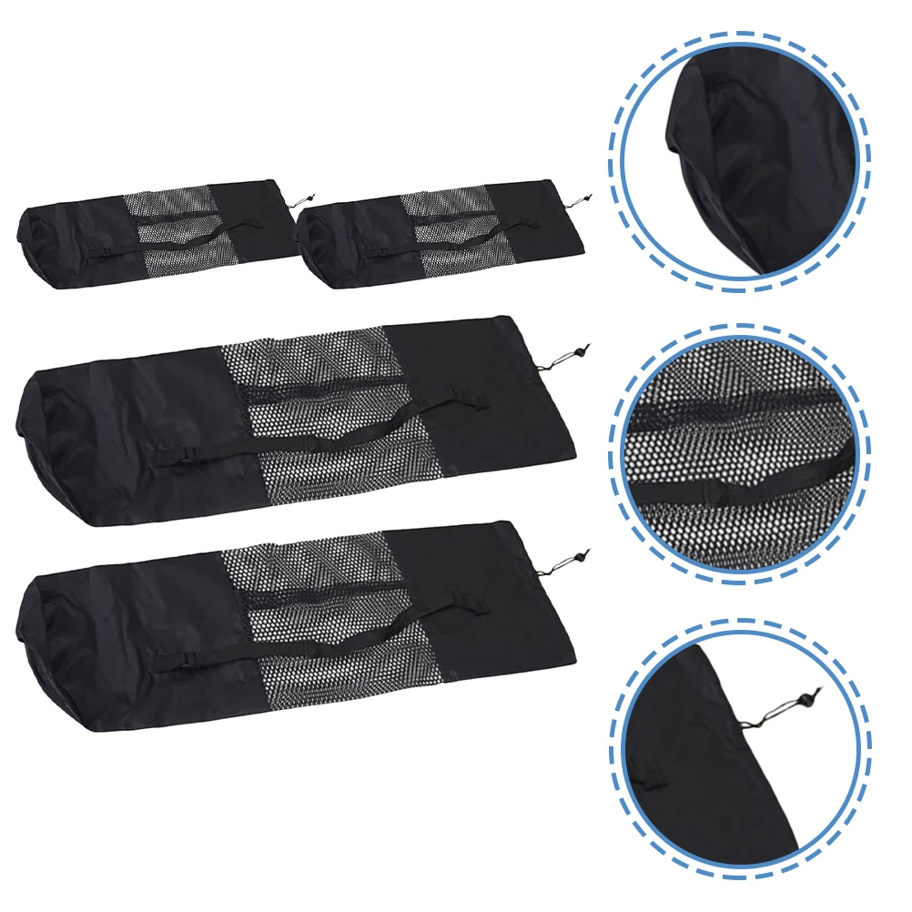 

4pcs Bags Breathable Mesh Adjustable Yoga Mat Carrier Bags Strap Sports Storage Outdoor Use Yoga Cushion Bag Holder