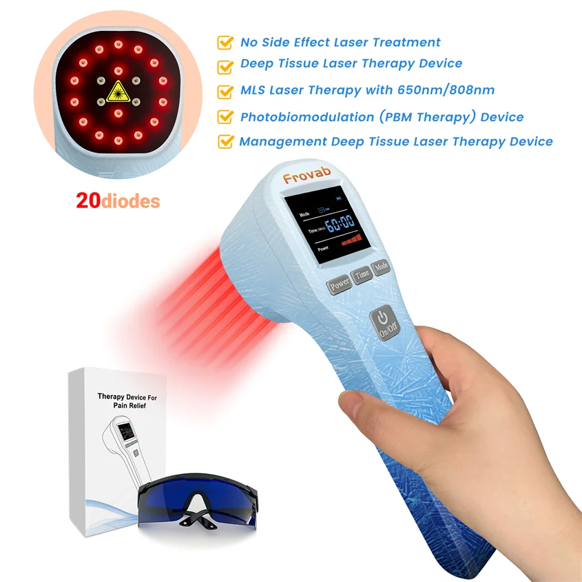 Portable Cold Laser Therapy 980nm Pulse Laser Therapy for Gout for Tinnitus Laser Therapy Rehabilitation Repair Regenerate Cell