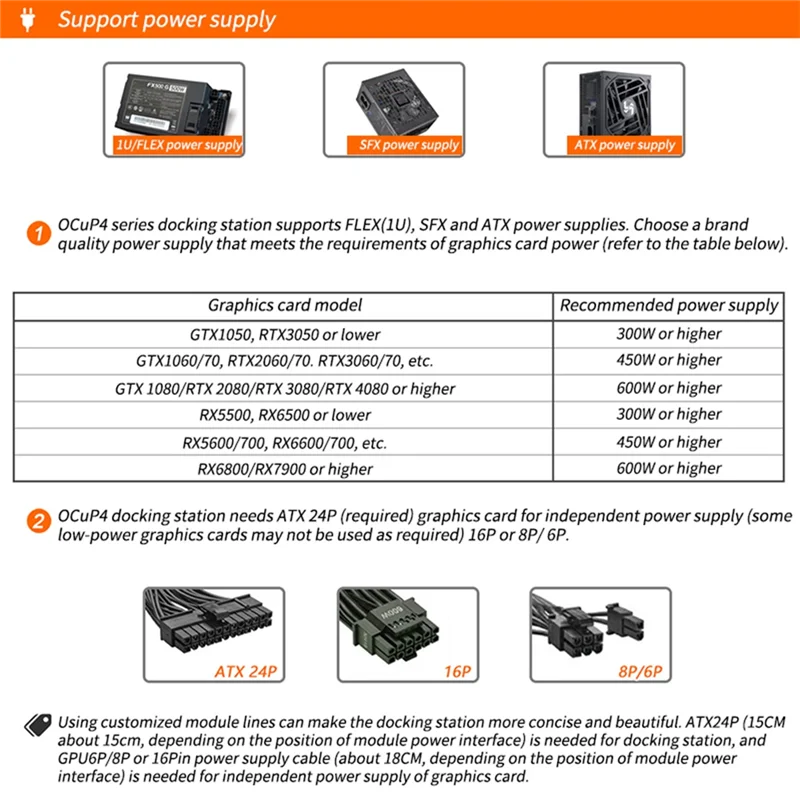 

Classic-Ocup4v2 Oculink GPU Dock , NVME M.2 To Oculink Adapter For Laptop Mini PC To Exteral Graphic Card