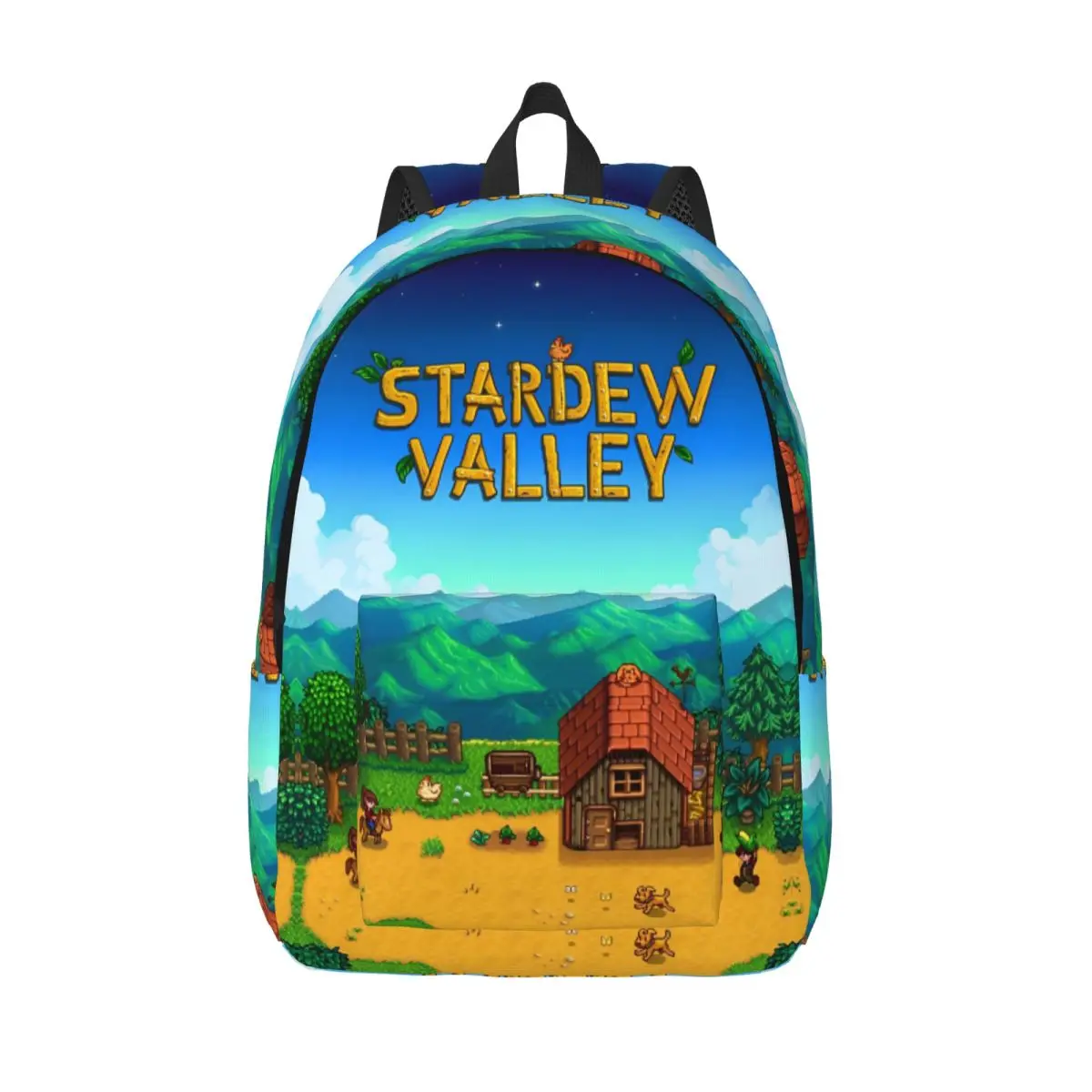 Stardew Valley Logo for Teens Student School Bookbag Farming RPG Game Daypack Elementary High College Outdoor