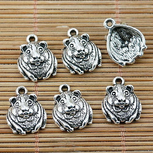 

10 шт., подвески в виде мыши, 14 мм