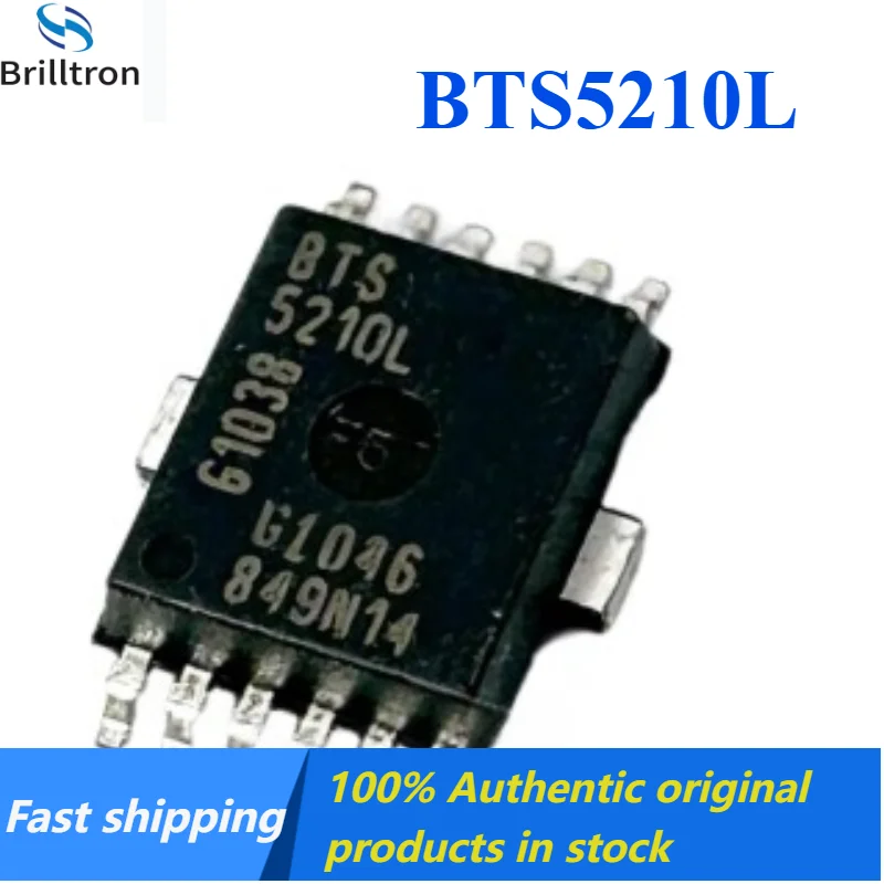 10-30PCS BTS5210L HSOP-12 Vulnerable Chip for Automotive Computers Brand New Original in Stock , Fast Shipping.