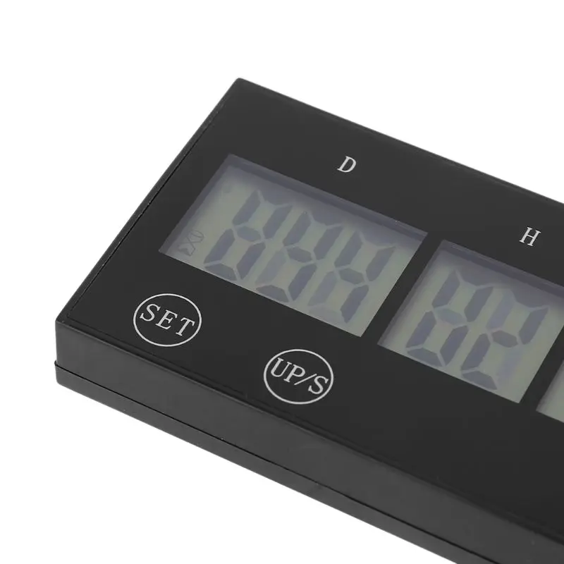 M17D Days Countdown Clock LCD Digital Screen Kitchen Timer Event Reminder for Lab