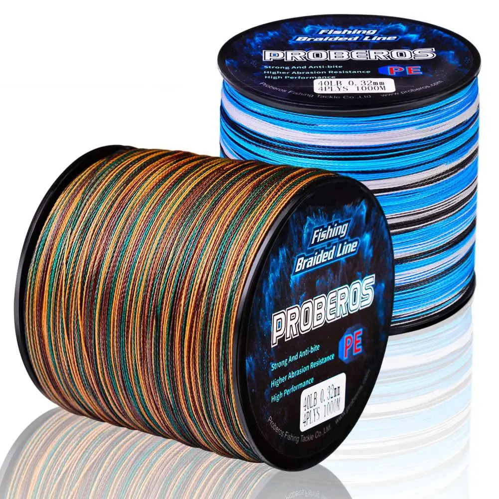 300m 4 Strands Fishing Line 10-100lb Invisible High Strength PE Braided Line Suitable For Seawater Freshwater Fishing