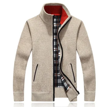 LEGIBLE 2025 Men's Sweaters Autumn Winter Wool Zipper Cardigan Sweaters Man Casual Knitwear Sweatercoat Male 3