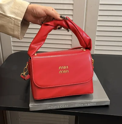 حقيبة ريترو ماسنجر جديدة للنساء 2022، حقيبة كروس جلدية فاخرة مستوحاة من المصمم، محفظة كتف أنيقة ومتعددة الاستخدامات #4