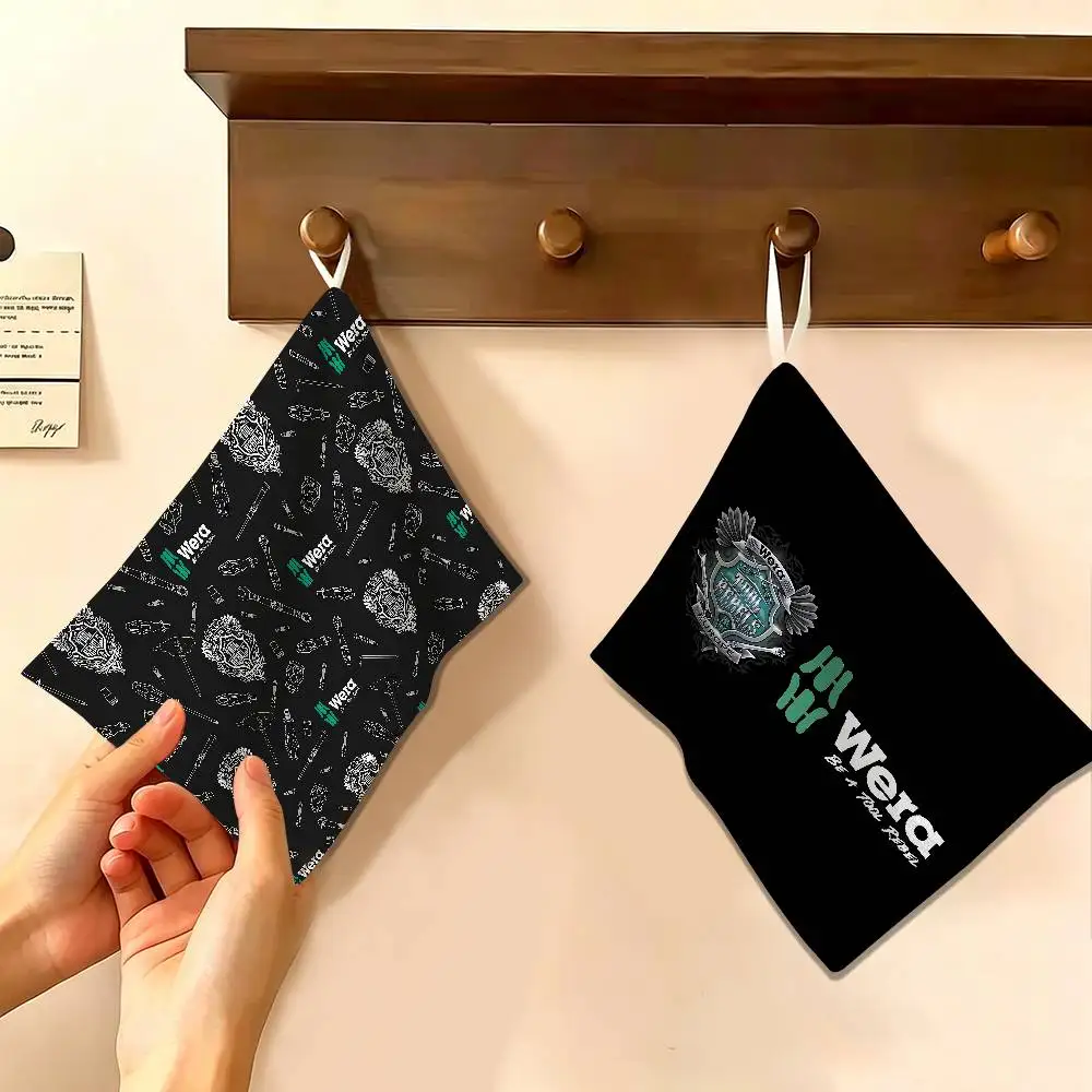 Weras Tools Reusable Hanging Kitchen Towel, Polyester Cotton Soft Fabric for Office Home Daily Life