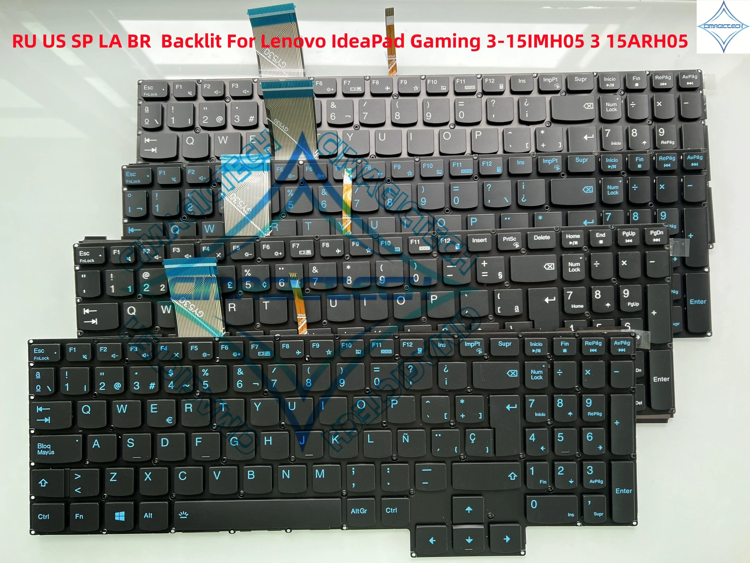 RU SP LA US BR Spanish Backlit For Lenovo IdeaPad Gaming 3-15IMH05 3 15ARH05 15ACH GY530 GY550 GY570 R7000 Y7000 2020 Keyboard