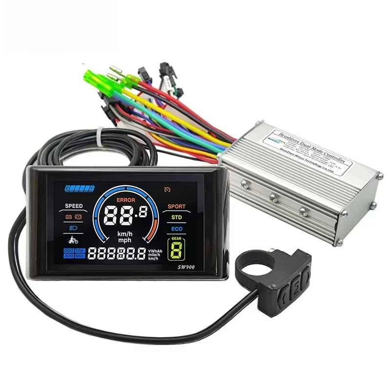 E-bike Brushless Motor Drive Universal Controller SW900 Colour LCD Display Kit for Electric Bike Scooter
