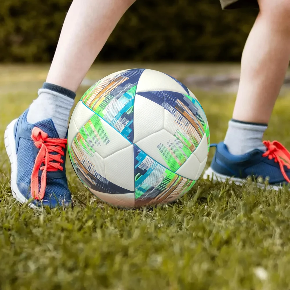 

Футбольные мячи с термозаклеиванием, стандартный размер 5, спортивные игры, износостойкие и взрывозащищенные бесшовные футбольные мячи, футбольный топ