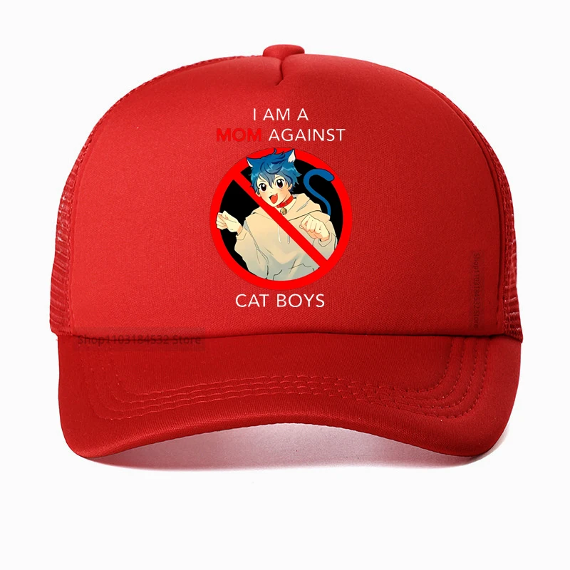 I Am A Mom Against Cat Boys Japanese Anime Adult Novelty Classic Golf Baseball Cap Women Adjustable Bone Hat 4