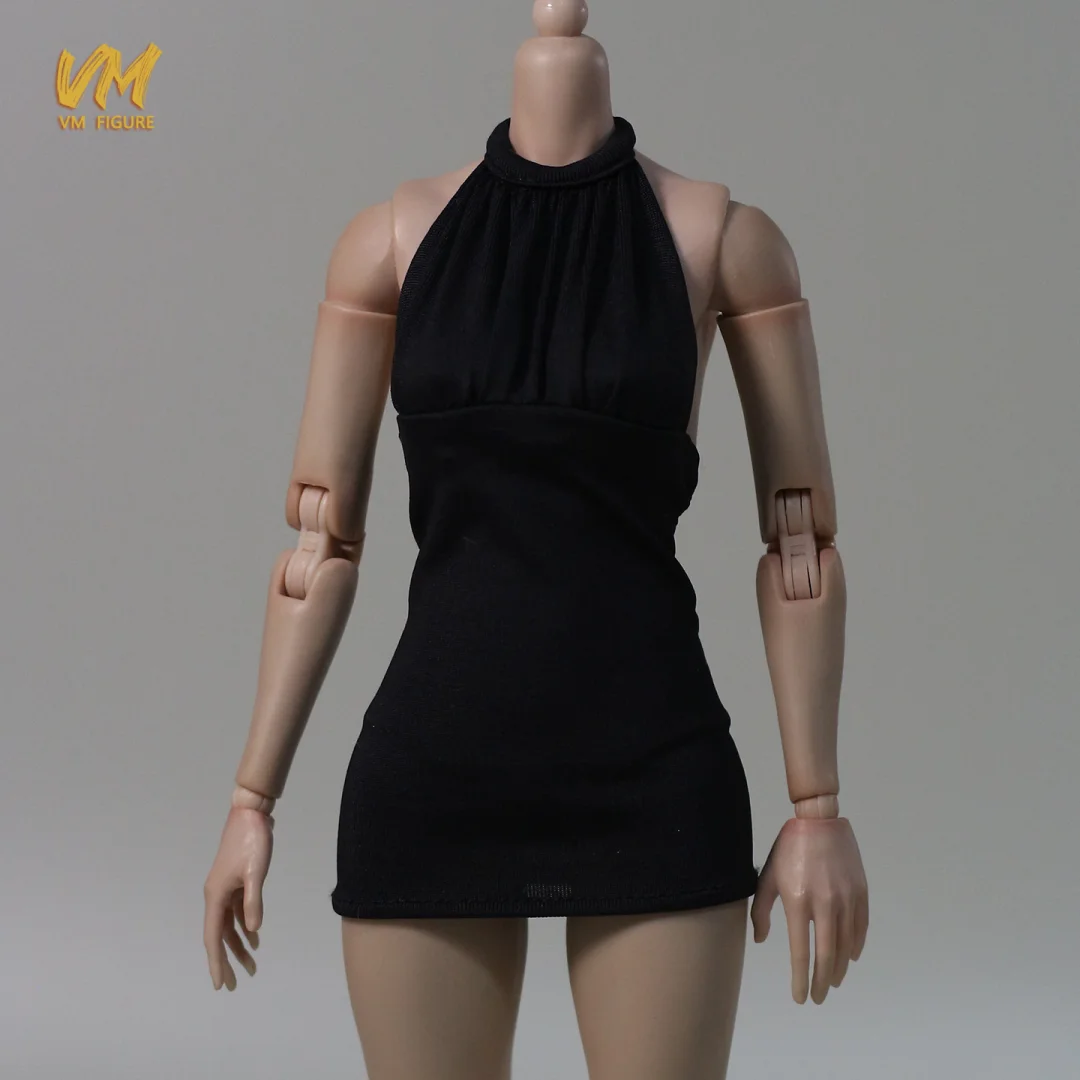 1/6 مقياس أنثى الجندي الرسن الرقبة فستان قصير مثير الساخن فستان مرن نموذج ل 12 ''عمل الشكل الدمى TBL53 AT203 VCD01 #6