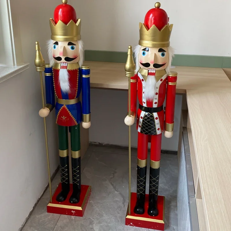 120 cm nutcracker puppet soldiers decoration to the hotel coffee shop furnishing articles furnishing articles Nordic household g