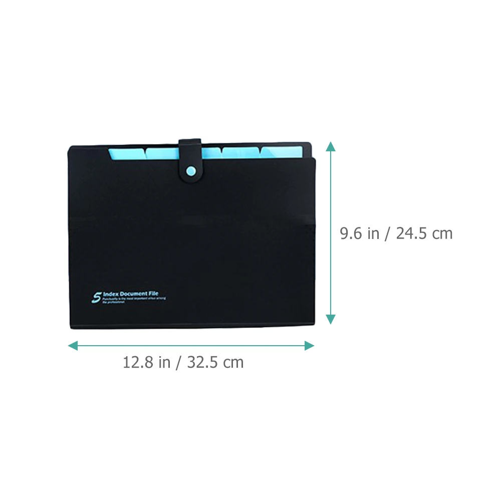 

4 Pcs Accordion File Package Office Folder Folders Organizer Pocket Expanding Colorful Pp Expandable High-class Material