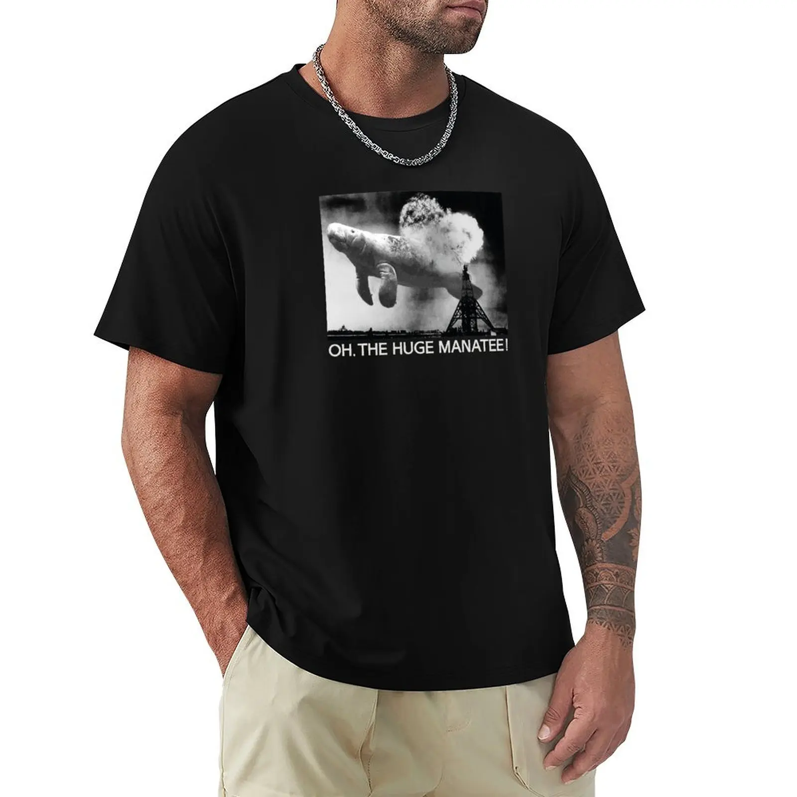 

Oh The Huge Manatee, Classic Meme T-Shirt Holiday Party T-Shirt for Men