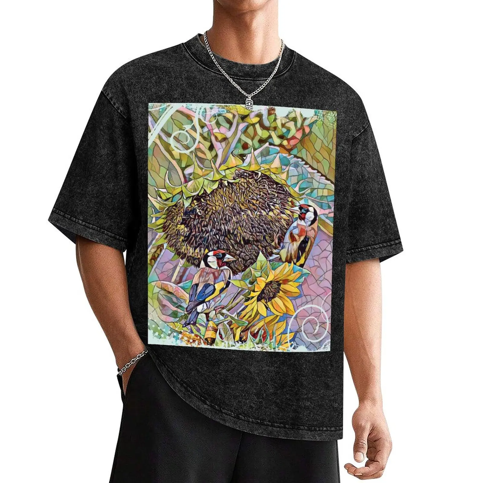 

Goldfinch T-Shirt summer top plus sizes custom shirt T-shirts for men cotton