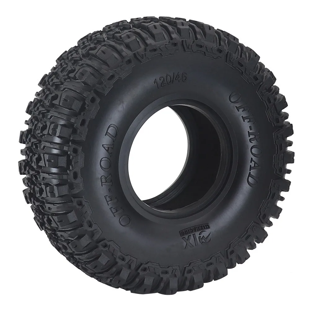 Neumáticos de goma de 1,9 pulgadas y 120mm para coche trepador de control remoto Redcat Yikong Rc4wd D90 Rgt Axial Scx10 90046 Trax/como Trx4 Trx6 Rc Car