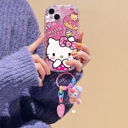 Cartoon 3D Hello Kitty Kuromi Dog Case For Samsung Galaxy A53 A05 A21S A04S A24 A10S A04E A71 A72 A33 A02 A03 A73 F13 A05S