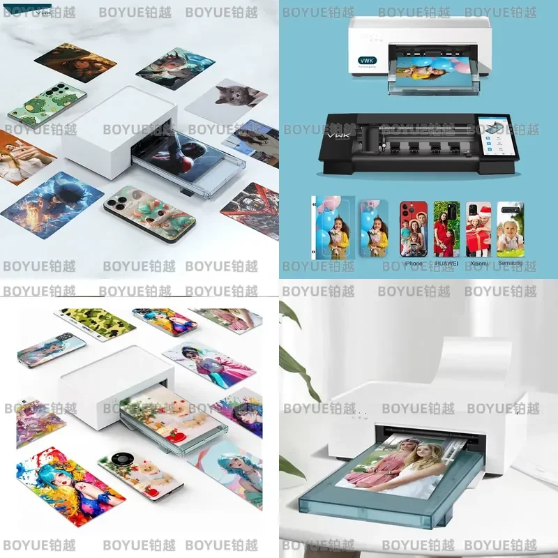 Portable Mini Photo Printer for DIY Custom Stickers Personalized Gift Instant Print Blank Paper Compatible with Photo Booth