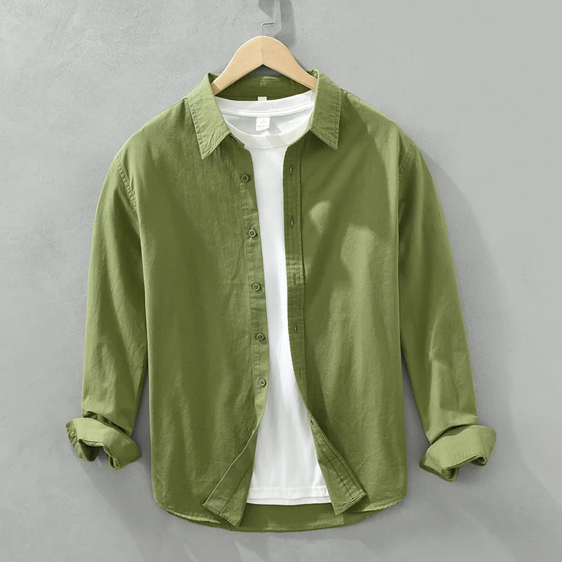 Long-sleeved Shirt Artistic Fresh Cotton Lapel