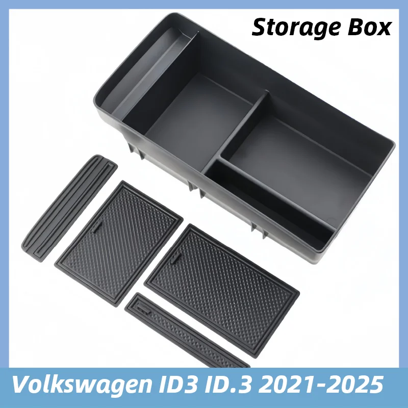

Car Central Armrest Storage Box For Volkswagen ID3 ID.3 2021-2025 Center Console Storage Organizer Container Tray Interior