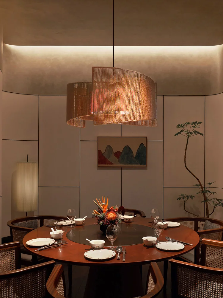 

Hotel private room pendant light, Chinese hot pot restaurant private room, Southeast Asian catering restaurant, artistic