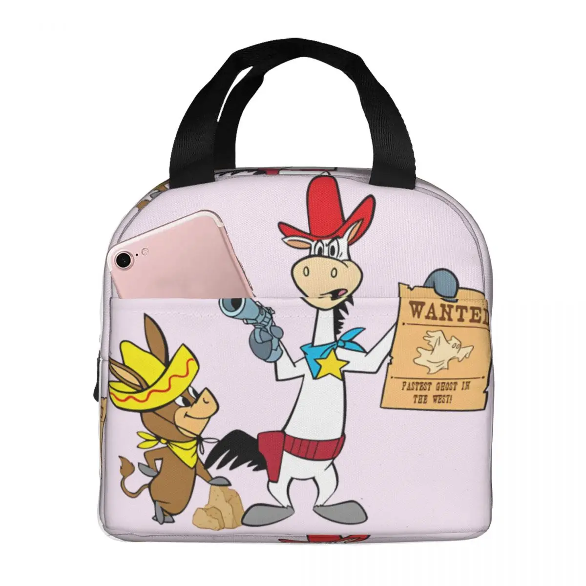 Wanted Bento Boxes Q-Quick Draw McGraw Show Girl Boy｠ New Arrival Hiking Lunch Bag Durable Waterproof