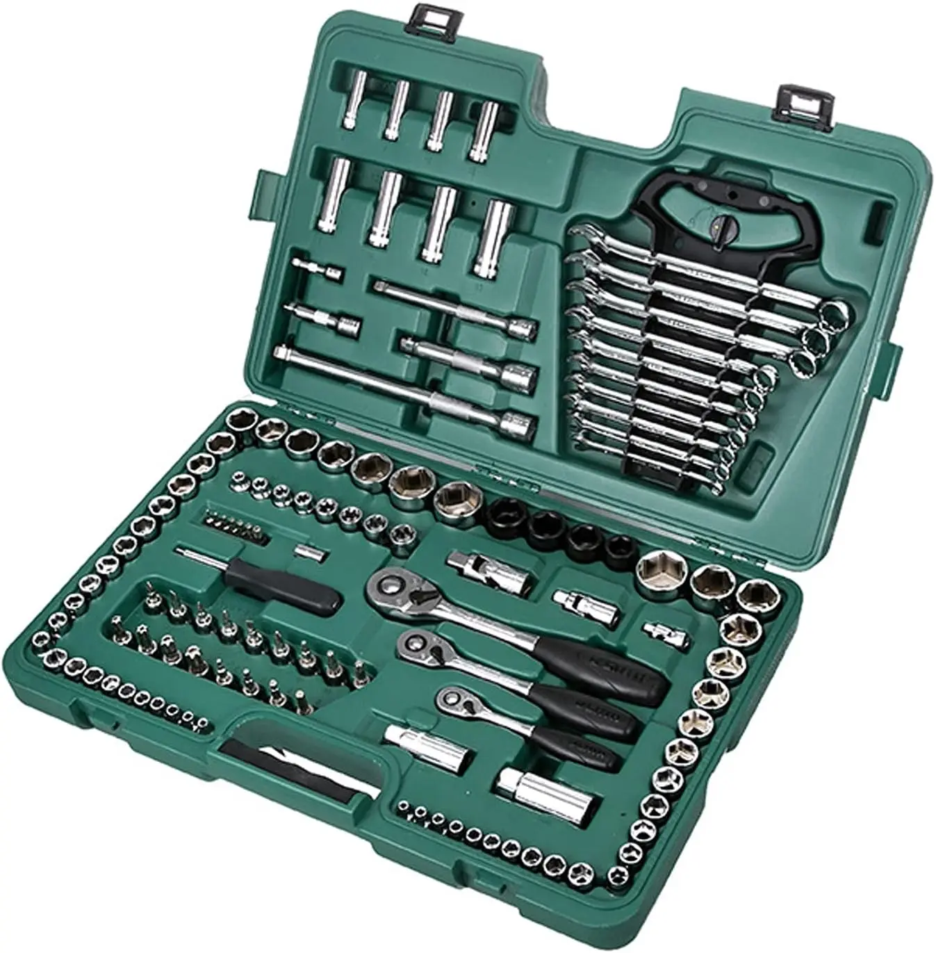 [Best Seller!]120 Piece Tool Set General Household Hand Tool Kit with Plastic Toolbox Storage Case,Auto Repair Tool Kit Toolbox