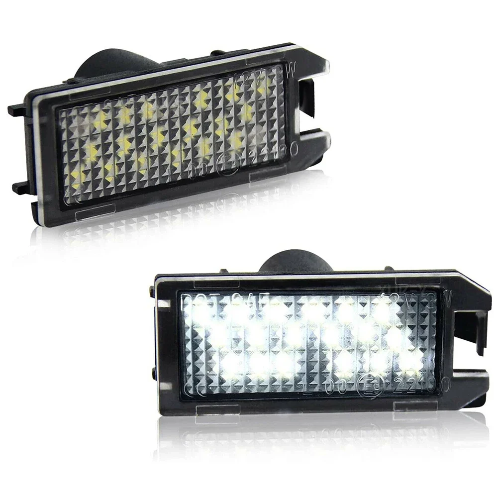 1 Pair Car LED License Plate Light For Jeep Grand Cherokee 2014-2020 For Dodge Viper 2013-2017 Car License Plate Light Lamp