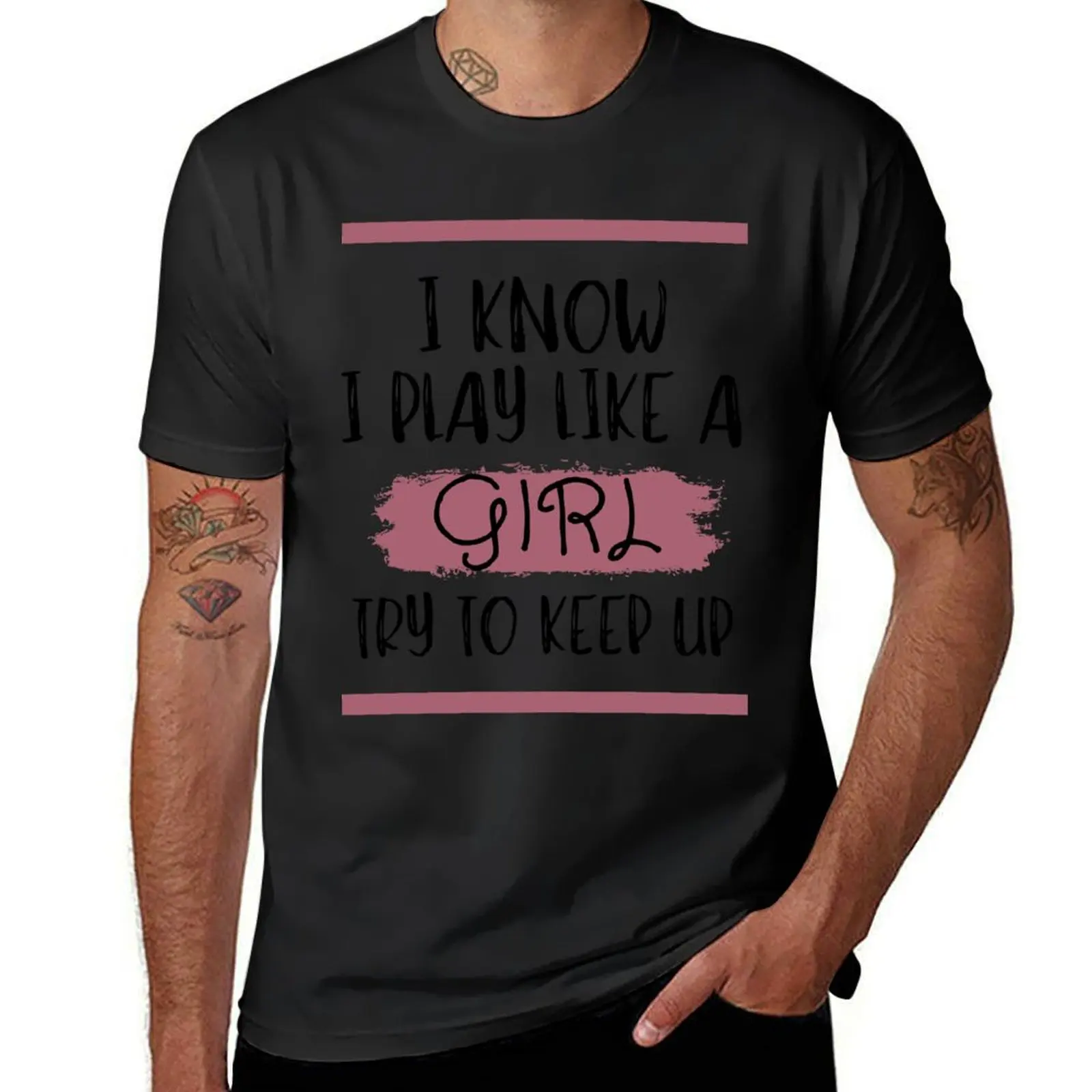

I Know I Play Like A Girl Try To Keep Up Soccer T-Shirt cute tops summer tops blanks new edition workout shirts for men