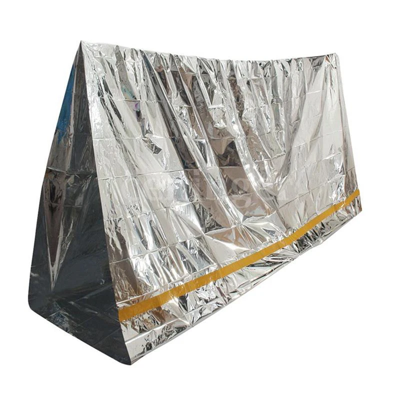 130x210cm survival emergency mylar waterproof sleeping bag foil thermal blanket