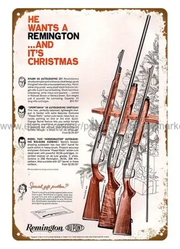 bar signs 1962 Remington Sportsman Nylon 66 Autoloading Rifle metal tin sign tin sign