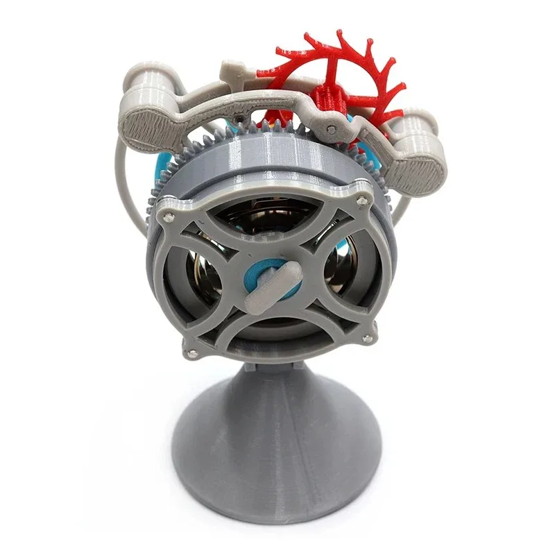 3D Printed Tourbillon Gear Mechanical Model, Rotating Escapement Power Unit Decompression Toy Gift