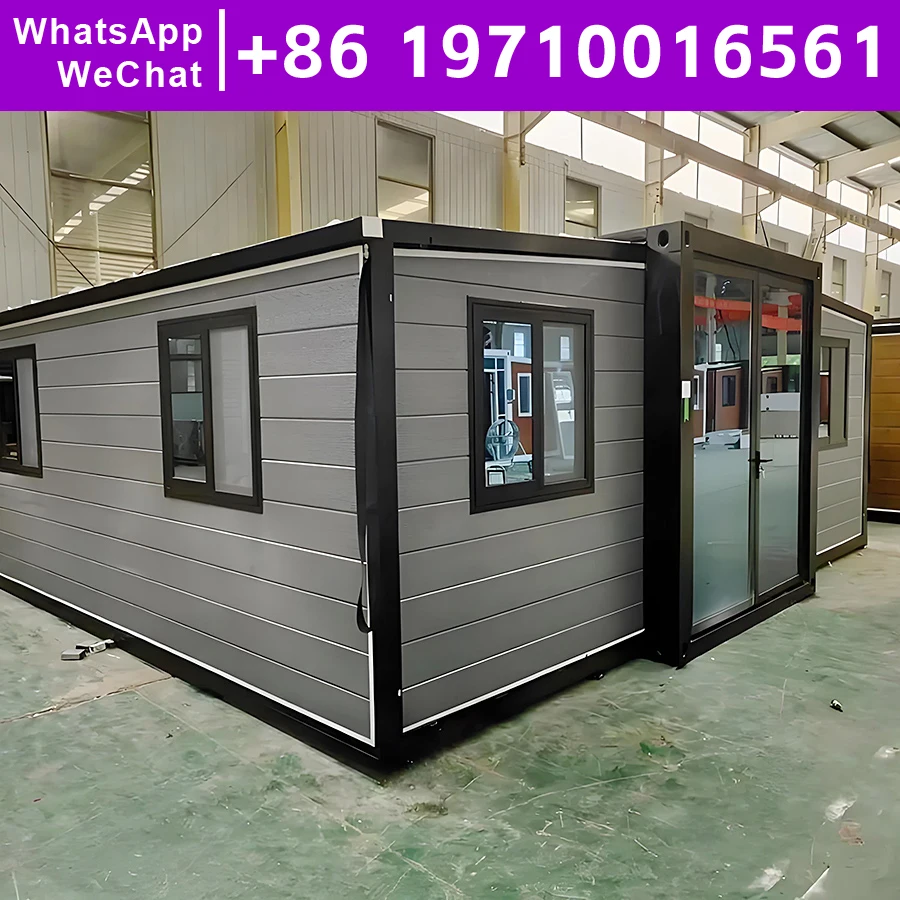 40ft Chalets Prefab Houses Modular Home Triple Wide Houses for Living Mobile House Capsule Outdoor Expanding Container Homes