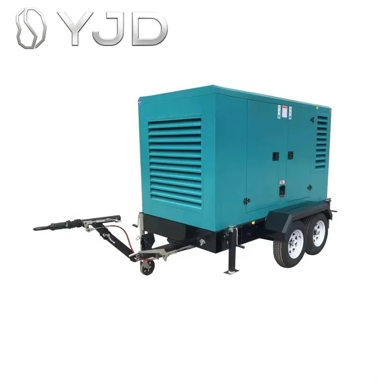 Kaichen KC-30 30-50KW Small Silent Mobile Diesel Generator Trailer with Auto Start Open Frame ATS AC 3 Phase