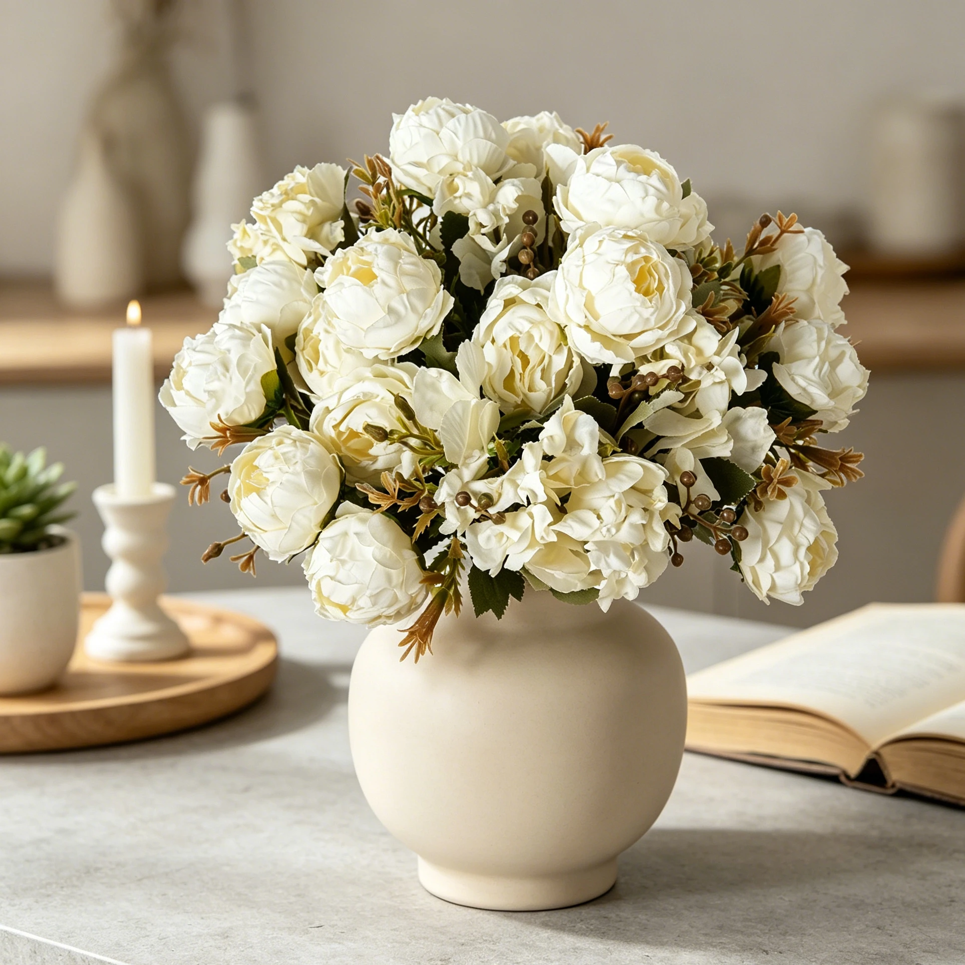 Künstliche Pfingstrosen Retro-Blütenknospen für Hochzeit, Esstisch, Vase, Garten, Party, Handgemachte DIY-Geschenke und Dekorationen
