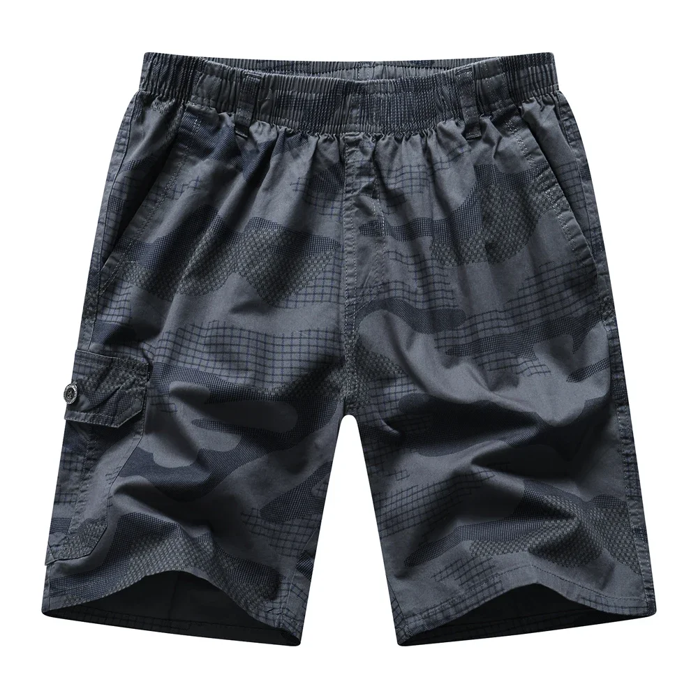 

Men's Summer Tactical Cargo Shorts Military Camouflage Workwear Shorts for Men Summer Trendy Brand Youthful Elastic Waist 6601